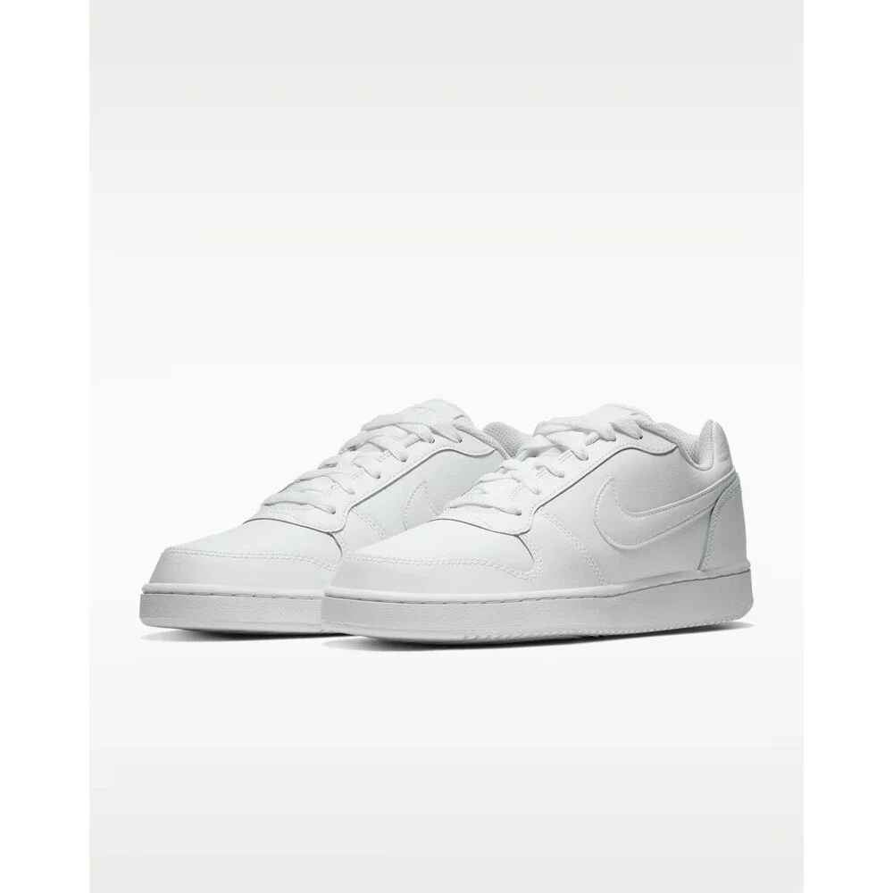 Nike Ebernon Low AQ1779-100 Sneakers Women's US 5 W White Leather Shoes HTAT1489